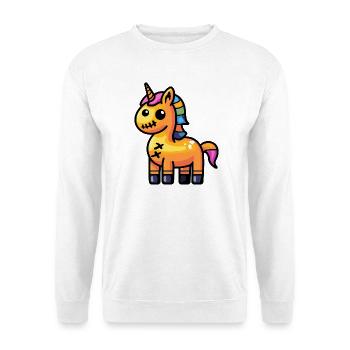 Licorne Halloween Zombie - Sweat-shirt Unisexe - blanc - Devant