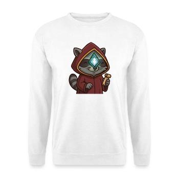 I Feel Enlightened-Raccoon - Unisex Sweatshirt - white - Front