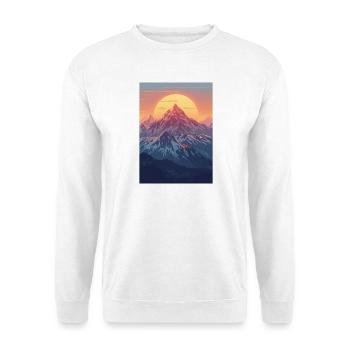 Mountains in the Pastel Sun - Unisex Sweatshirt - white - Front