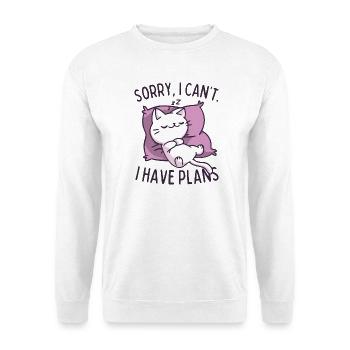 Sorry I Have Plans - Unisex Sweatshirt - white - Front