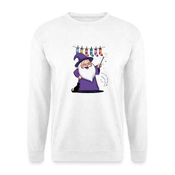 Le Magicien et les Chaussettes - Sweat-shirt Unisexe - blanc - Devant