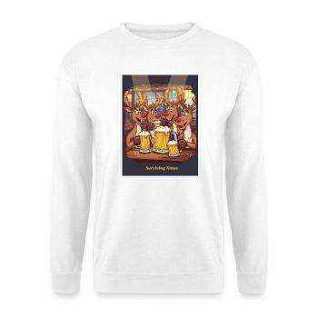 Weihnachten überleben - Unisex Pullover - Weiß - Vorne