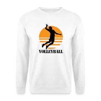 Volley-ball - Sweat-shirt Unisexe - blanc - Devant