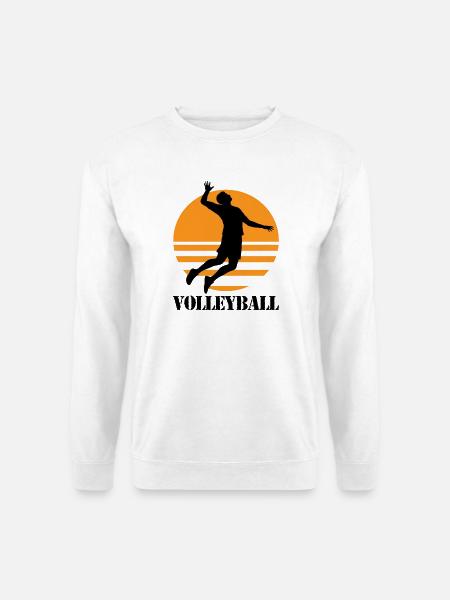 Volley-ball - Sweat-shirt Unisexe - blanc