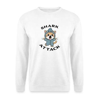 Shark Attack - Unisex Sweatshirt - white - Front