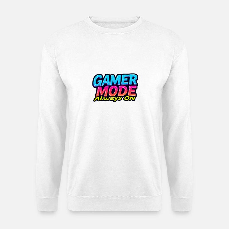 Gamer-Modus immer an - Unisex Pullover - Weiß