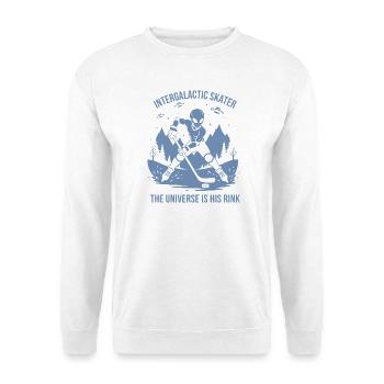 Außerirdische Eishockeyspieler UFO Silhouette Desi - Unisex Pullover - Weiß - Vorne