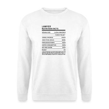 Lawyer Graduation Law Student Attorney Thank You - Unisex Sweatshirt - white - Front