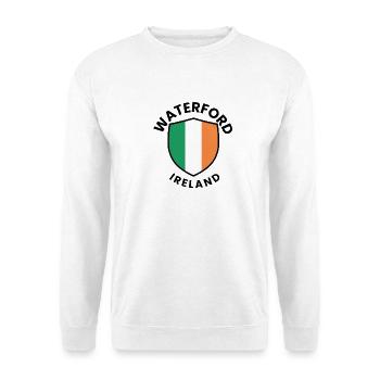 Waterford-Irland-Schild - Unisex Pullover - Weiß - Vorne