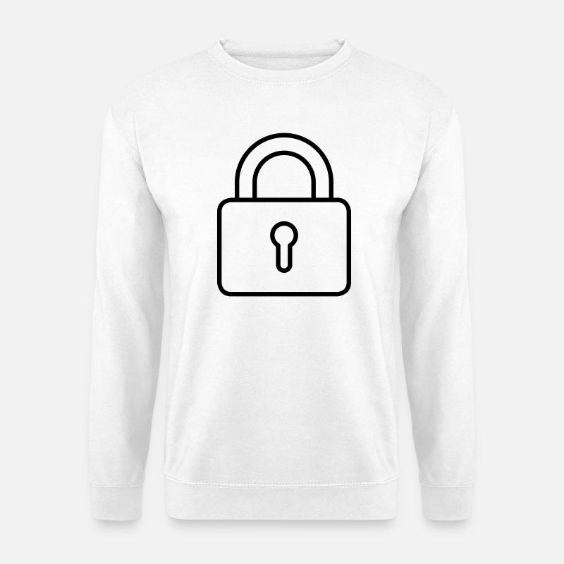 Vorhängeschloss - Unisex Pullover - Weiß