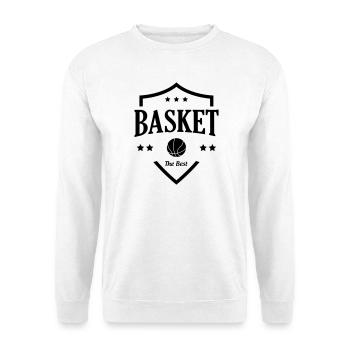 Basket Ball / Basketball / Basktet-Ball / Sport - Sweat-shirt Unisexe - blanc - Devant
