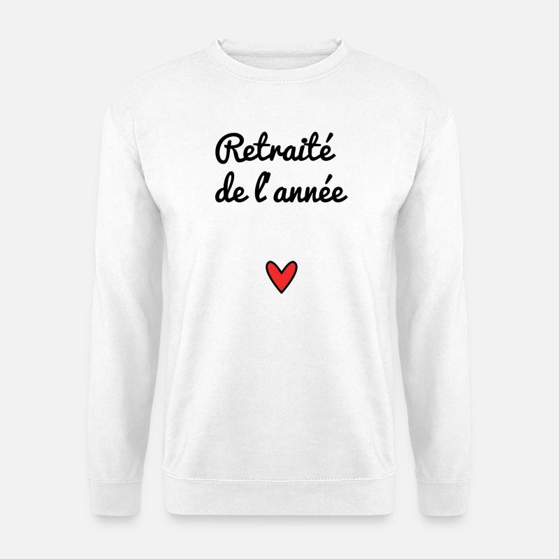 RENTE. RENTE. PENSIONIERT. RENTE. HERZ - Unisex Pullover - Weiß