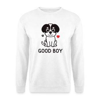 Good Boy – Süßes Hunde Motiv - Unisex Pullover - Weiß - Vorne