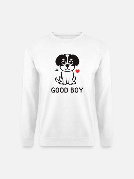 Good Boy – Cute Dog Motif - Unisex Sweatshirt - white