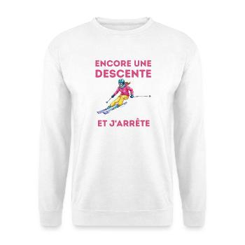 Noch ein Abstieg und ich bleibe stehen - Unisex Pullover - Weiß - Vorne