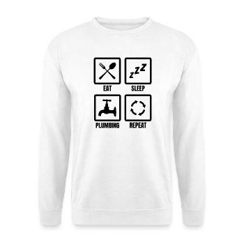 Installer Daily Routine - Unisex Sweatshirt - white - Front