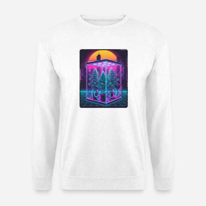 Retro Grower - Unisex Pullover - Weiß