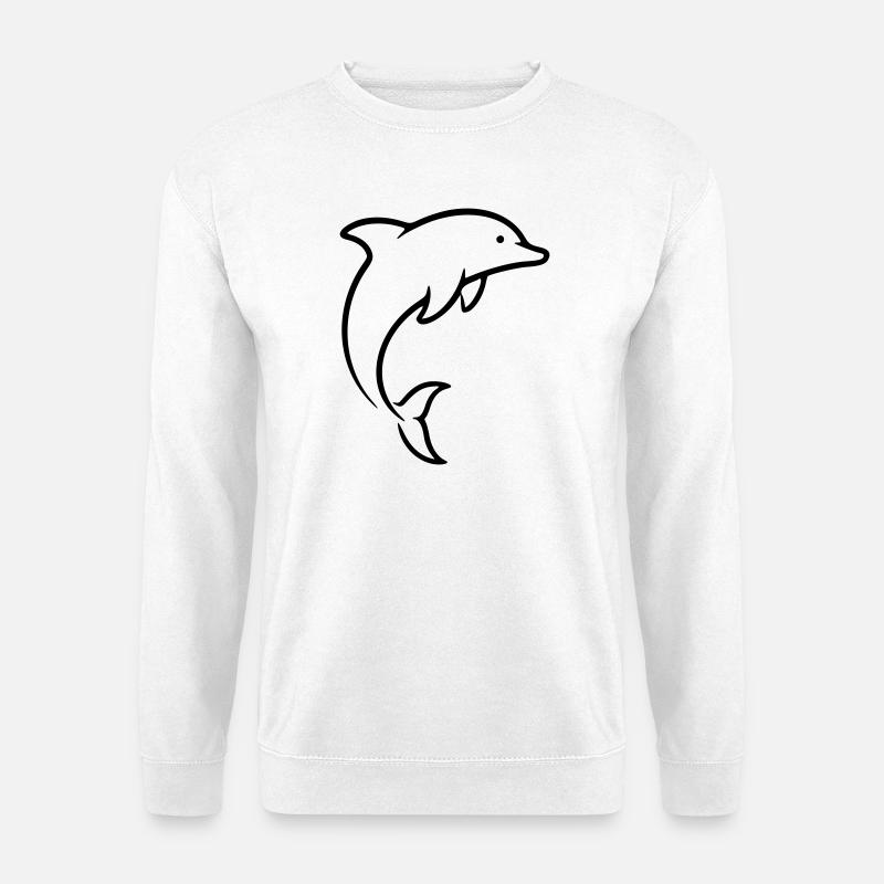 dolphin - Unisex Sweatshirt - white