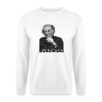 Charles Bukowski portrait - Unisex Sweatshirt - white - Front