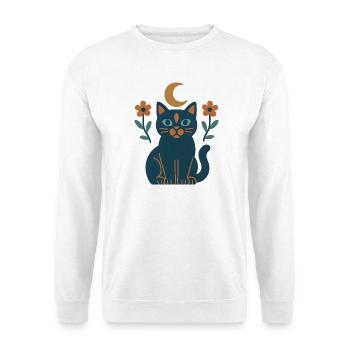 Moonlight Cat Dreams - Unisex Sweatshirt - white - Front