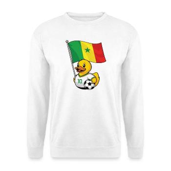 Maillot de supporter sénégalais pour les fans fiers - Sweat-shirt Unisexe - blanc - Devant