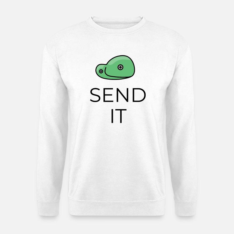 Send it - Boulder Design - Unisex Pullover - Weiß