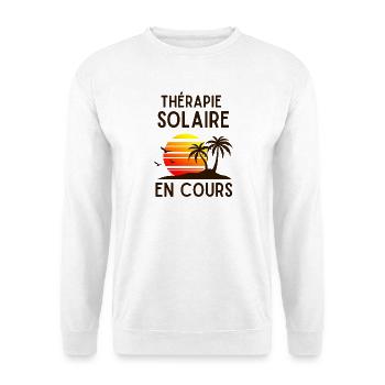 Thérapie Solaire en Cours - Sweat-shirt Unisexe - blanc - Devant