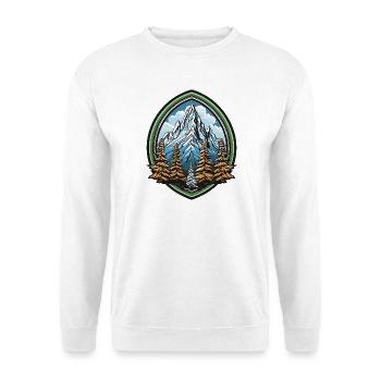 Mountain forest in the mountain arc - Unisex Sweatshirt - white - Front