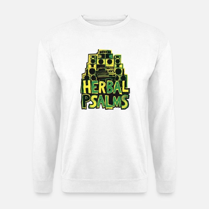 Dub Reggae Herbal Psalms - Unisex Sweatshirt - white