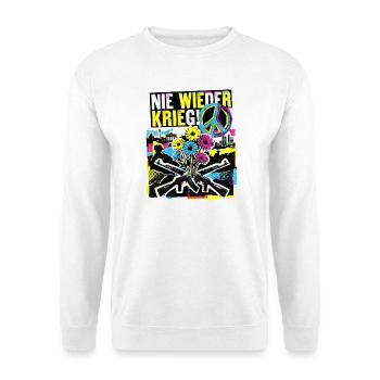 Spruch Gegen Krieg Für Frieden - Unisex Pullover - Weiß - Vorne