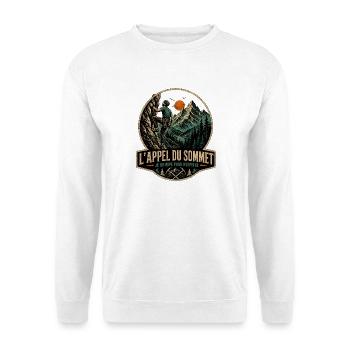 Appel du Sommet Grimpeur - Sweat-shirt Unisexe - blanc - Devant