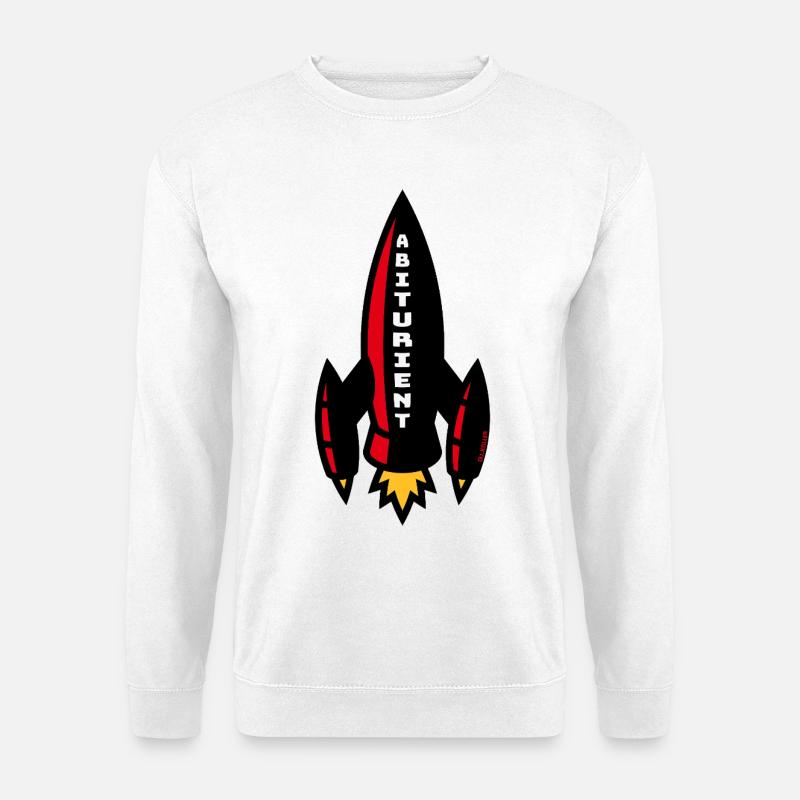 Abiturient Rakete (Schulabschluss Abschluss / 4C) - Unisex Pullover - Weiß