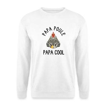 Daddy Hen Cool Daddy - Unisex Pullover - Weiß - Vorne