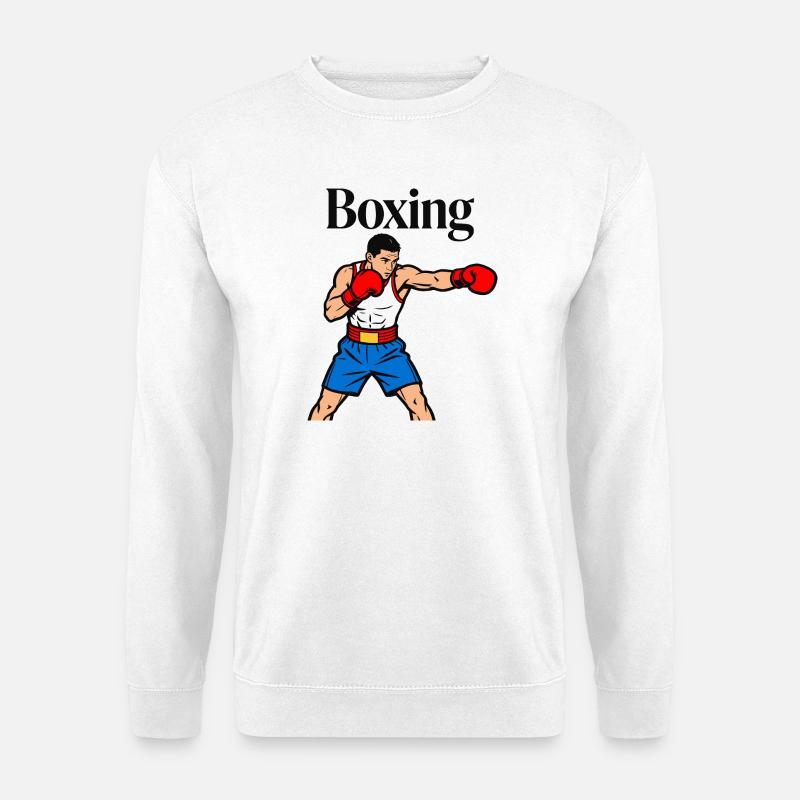 Boxen KO - Unisex Pullover - Weiß