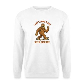 Bigfoot avec le signe de paix - Sweat-shirt Unisexe - blanc - Devant