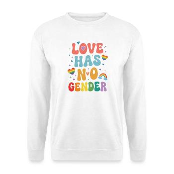 Pride Month LGBTQ - Love Has No Gender - Unisex Sweatshirt - white - Front