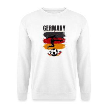 Germany Football Fan Shirt - Germany Soccer - Unisex Sweatshirt - white - Front