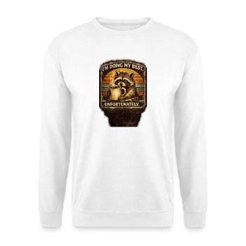 I’m Doing My Best Funny Raccoon - Unisex Sweatshirt - white - Front