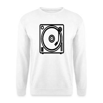 Vinyl - Unisex Pullover - Weiß - Vorne