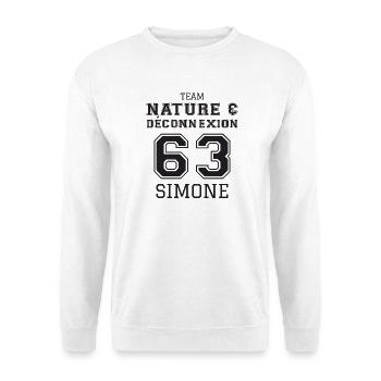 Team Nature Deconnexion 63 Simone T-Shirt Cadea... - Sweat-shirt Unisexe - blanc - Devant