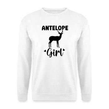 Antelope Safari Silhouette - Unisex Sweatshirt - white - Front