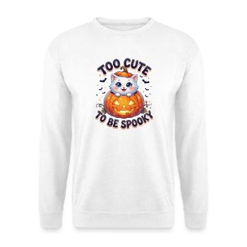 Too Cute To Be Spooky Cat - Unisex Sweatshirt - white - Front