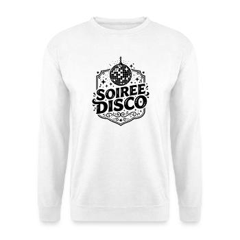 Disco night - Unisex Sweatshirt - white - Front