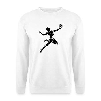 Volleyballspieler - Unisex Pullover - Weiß - Vorne