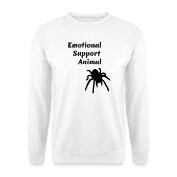emotional support animal - Unisex Pullover - Weiß - Vorne - Alina (178cm) & Michal (187cm)