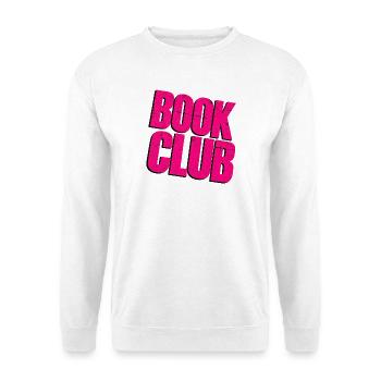 Bookclub! - Unisex Pullover - Weiß - Vorne - Alina (178cm) & Michal (187cm)