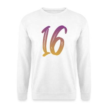 16 - Unisex Pullover - Weiß - Vorne - Alina (178cm) & Michal (187cm)