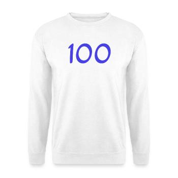 100. 100 YEARS. 100th ANNIVERSARY. 100 BIRTHDAY - Unisex Sweatshirt - white - Front