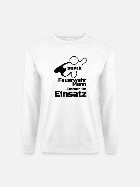 Super Feuerwehrmann Geschenk - Unisex Pullover - Weiß