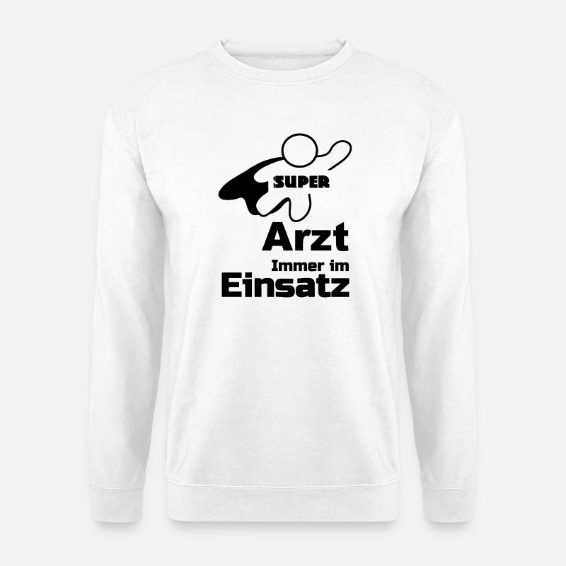 Super Arzt Geschenk - Unisex Pullover - Weiß